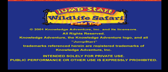 JumpStart Wildlife Safari Field Trip